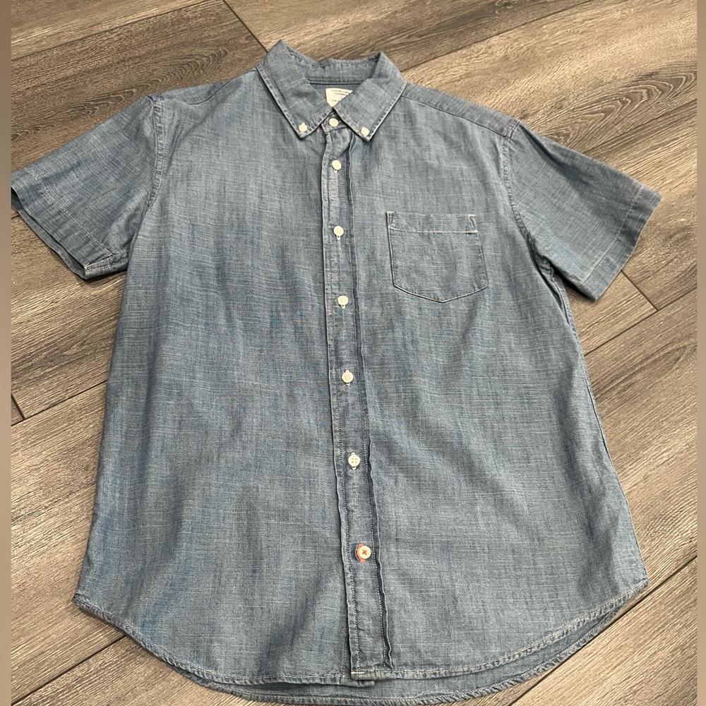 Crewcuts Casual Blue Button Down Shirt sz 14